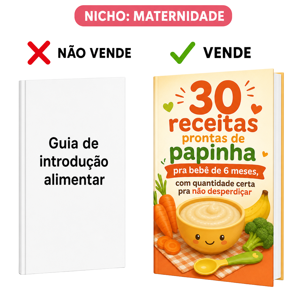 Nicho Maternidade - não vende vs vende